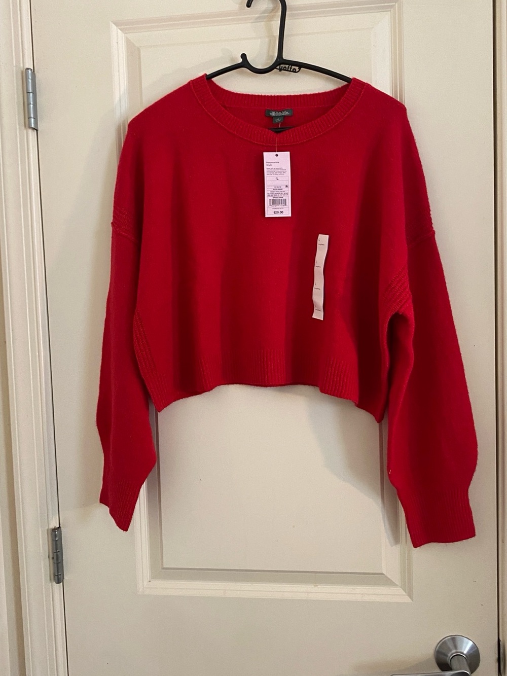 Target Red Crewneck Knit Sweater